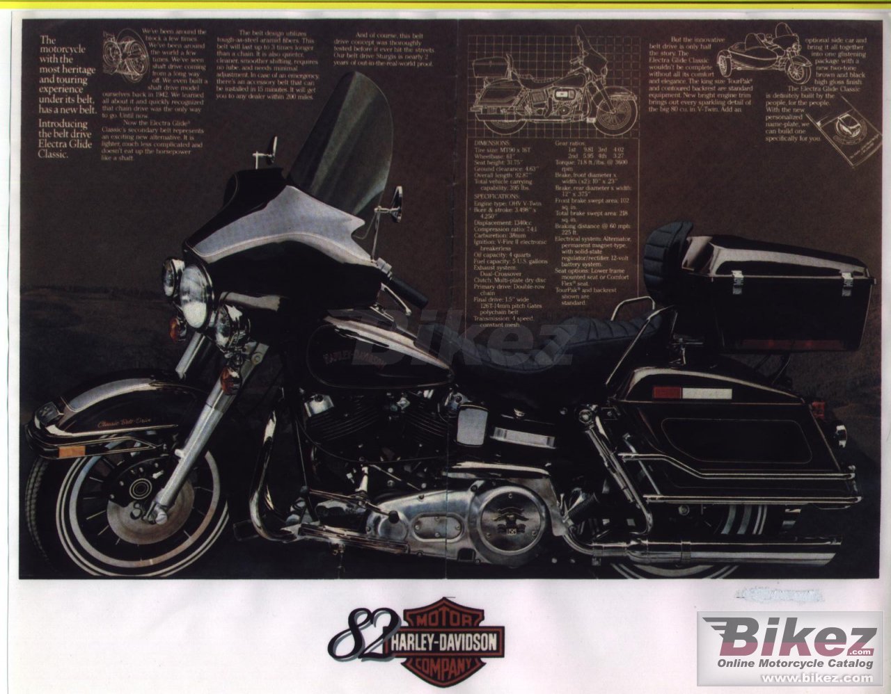 HarleyDavidson FLH 1340 Electra Glide Belt Drive poster